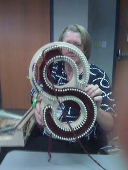 Sharon & knitting loom